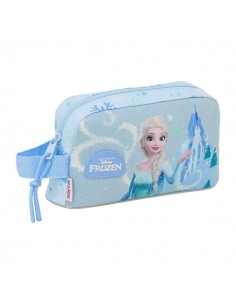 Safta Frozen Bolsa Isotermica Porta Alimentos - Asa de Mano Lateral - Cremallera - 21.5x12x6.5cm - Color Azul Pastel