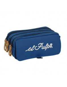 Safta el Pulpo Portatodo - 3 Compartimentos con Cremallera - Cinta Trasera Adaptable - Bolsillo Frontal de Rejilla con Velcro
