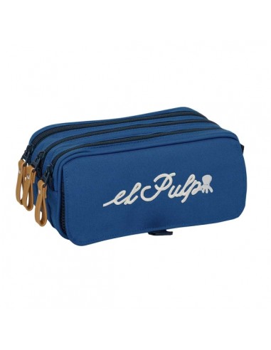 Safta el Pulpo Portatodo - 3 Compartimentos con Cremallera - Cinta Trasera Adaptable - Bolsillo Frontal de Rejilla con Velcro