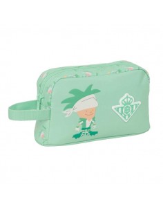Safta Real Betis Balompie Bolsa Preescolar Isotermica Porta Alimentos - Asa de Mano Lateral - Cremallera - 21.5x12x6.5cm -
