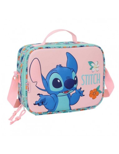 Safta Stitch Bolsa Isotermica Porta Alimentos - Frontal 3D - Cremallera - Bandolera Ajustable - Asa de Mano - 25x19.5x9cm -