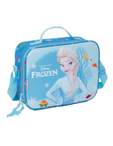 Safta Frozen Bolsa Isotermica Porta Alimentos - Frontal 3D - Cremallera - Bandolera Ajustable - Asa de Mano - 25x19.5x9cm -