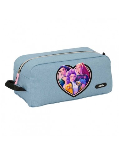 Safta K-Pop Demon Hunters Huntr X Zapatillero - Capacidad 9L - Asa de Mano Lateral - 34x15x18cm - Color Azul Claro