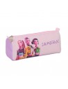 Safta K-Pop Demon Hunters Iconic Portatodo - 1 Compartimento con Cremallera - 21x8x7cm - Color Lavanda