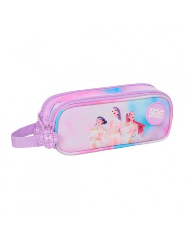 Safta K-Pop Demon Hunters Artist Portatodo - 2 Compartimentos con Cremallera - Asa Lateral - Capacidad 1L - 21x8x6cm -
