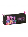Safta K-Pop Demon Hunters Portatodo - 1 Compartimento con Cremallera - 21x8x7cm - Color Negro y Rosa