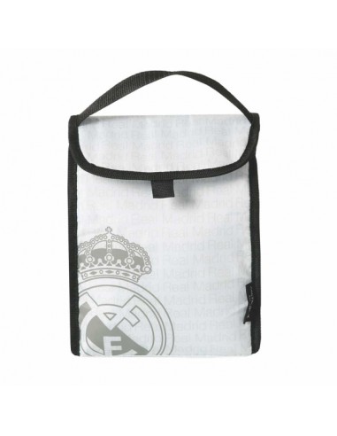 Safta Real Madrid Bolsa Isotermica Porta Alimentos - Plegable - Solapa con Velcro - Asa de Mano - 18.4x25.4x12.7cm - Color