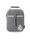 Safta Real Madrid Bolsa Isotermica Porta Alimentos - Expandible - Incluye Recipiente de 650ml - Cremallera - Asa de Mano -