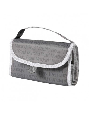 Safta Real Madrid Bolsa Isotermica Porta Alimentos - Plegable - Solapa con Velcro - Asa de Mano - 18.4x25.4x12.7cm - Color