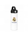 Safta Real Madrid Botella Isotermica - Capacidad 530ml - Pajita Interior - Revestimiento Interior de Cobre - Tapa Antifugas -