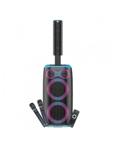 Coolsound Blast Pump 2.1 Altavoz Karaoke - 2x 6.5" - 80W RMS - 5 Tweeters - Iluminacion RGB - Bluetooth-USB-Tarjeta TF y
