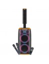 Coolsound Blast Pump 2.1 Altavoz Karaoke - 2x 6.5" - 80W RMS - 5 Tweeters - Iluminacion RGB - Bluetooth-USB-Tarjeta TF y
