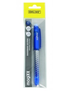 Online MagiXX Classic Boligrafo de Tinta Gel Borrable - Trazo de 0.7mm - Cartucho Reemplazable - Presentado en Blister - Uso