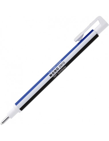 Tombow Mono Zero Portagomas - Punta Redonda de 2.3mm - Capuchon de Proteccion - Mecanismo de Giro - Libre de PVC y Latex -