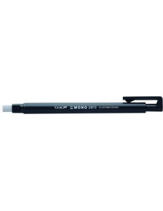 Tombow Mono Zero Portagomas - Punta Rectangular de 2.5x5mm - Capuchon de Proteccion - Mecanismo de Giro - Libre de PVC y