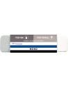 Tombow Mono Sand and Rubber Goma de Borrar para Tinta y Lapiz - 13g - Forma Biselada - Funda de Papel - Color Blanco y Gris