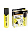 Ingraf Long-Life Marcador Fluorescente - Punta Biselada - Trazo 2-5mm - Tinta Base de Agua - Color Amarillo