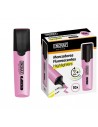 Ingraf Long-Life Marcador Fluorescente - Punta Biselada - Trazo 2-5mm - Tinta Base de Agua - Color Rosa