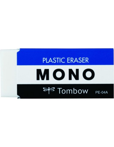 Tombow Mono Goma de Borrar Blanda - 19g - Formato M - PVC Libre de Ftalatos y Latex - Funda de Papel - Color Blanco