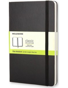 Moleskine Classic Libreta de Tapa Dura - Papel Marfil Liso - 70g m2 - Apertura 180Â-- Esquinas Redondeadas - Marcapaginas