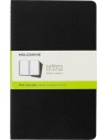 Moleskine Cahier Pack de 3 Libretas - Papel Marfil Liso - 70g m2 - Esquinas Redondeadas - Solapa para Notas Sueltas -