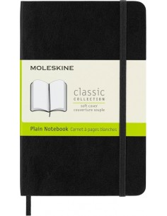 Moleskine Classic Libreta de Tapa Blanda - Papel Marfil Liso - 70g m2 - Apertura 180Â-- Esquinas Redondeadas -
