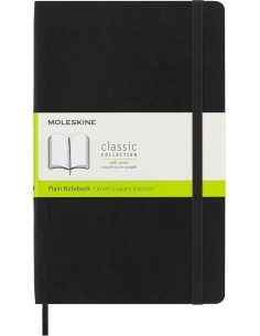 Moleskine Classic Libreta de Tapa Blanda - Papel Marfil Liso - 70g m2 - Apertura 180Â-- Esquinas Redondeadas -