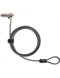 HP Nano Cable Antirrobo - Combinacion Programable de 4 Digitos - Cable de Acero Galvanizado 1.83m Revestido en Vinilo -