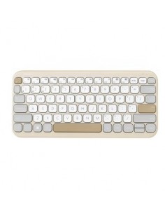 Asus Marshmallow KW100 Teclado-- Bluetooth - Compacto - EspaÃ±ol - Color Beige