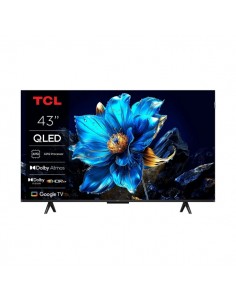 TCL 43T69C Televisor Smart TV 43" QLED UltraHD 4K HDR - Google TV - WiFi-HDMI-USB 3.0-Ethernet-Bluetooth - VESA 200x200mm