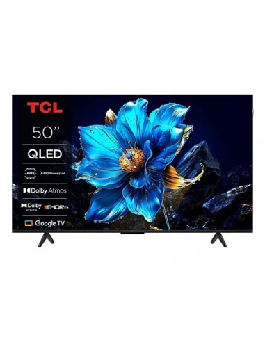 TCL 50T69C Televisor Smart TV 50" QLED UltraHD 4K HDR - Google TV - WiFi-HDMI-USB 3.0-Ethernet-Bluetooth - VESA 200x200mm