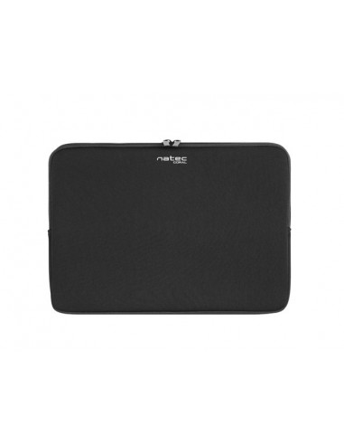 Natec Coral Funda par Portatiles de 15.6" - Neopreno - Doble Cremallera - Delgada y Resistente - Color Negro