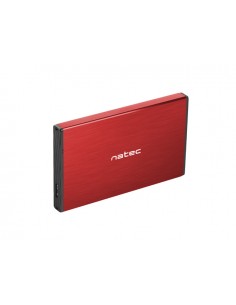 Natec Rhino GO Caja Externa para Discos HDD SSD SATA 2.5" - USB 3.0 - Compatible con Discos de Hasta 4TB - Plug and Play -