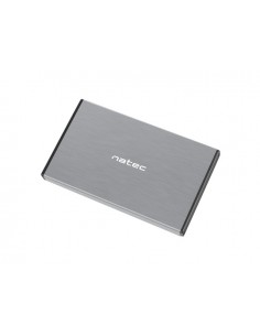 Natec Rhino GO Caja Externa para Discos HDD SSD SATA 2.5" - USB 3.0 - Compatible con Discos de Hasta 4TB - Plug and Play -