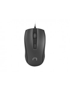 Natec Hoopoe 2 Raton Optico - 1600 dpi - Cable de 1 8 mtrs - 4 Botones - Color Negro