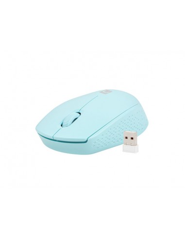 Natec Stork Raton Optico Inalambrico - 1600 dpi - Adaptador USB - 3 Botones - Color Azul