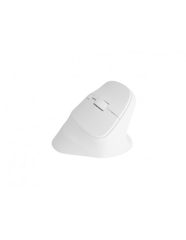 Natec Crake 2 Raton Optico Vertical Inalambrico - 2.400 dpi - Bluetooth-2 4Ghz - 6 Botones - Color Blanco