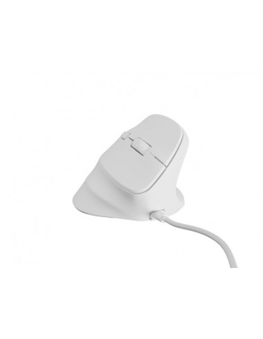Natec Crake 2 Pro Raton Optico Vertical - 12.800 dpi - Programable - Ergonomico - Ilumincacion RGB Personalizable - Color