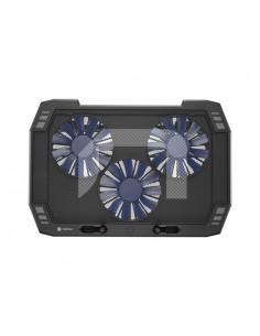 Natec Oriole Base Refrigeradora para Portatil de 17.3" - 3 Ventiladores de 120 mm - Control de Velocidad - Iluminacion Led -