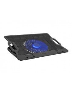 Natec Dipper 2 Base Refrigeradora para Portatil de 17.3" - Gran Ventilador de 180 mm - Control de Velocidad - Iluminacion Led