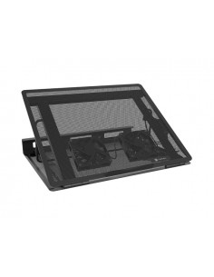 Natec Tern 2 Base Refrigeradora para Portatil de 17.3" - 2 Ventiladores Magneticos de 80 mm - Control de Velocidad - Solida