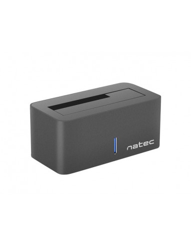 Natec Kangaroo Caja Externa para Discos HDD SSD - Compatible 2 5" y 3 5" SATA - USB 3.0 - Color Negro