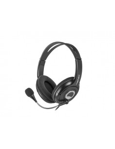 Natec Bear 2 Auriculares Diadema con Microfono - MiniJack de 3 5 mm - Control de Volumen Integrado - Color Negro