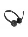 Natec Canary Go Auriculares Diadema con Microfono - MiniJack de 3 5 mm - Control de Volumen Integrado - Color Negro