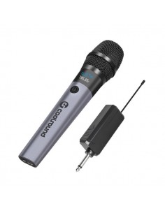 Coolsound CS0286 Microfono Inalambrico UHF - Autonomia Hasta 6 Horas - Receptor Incluido - Emparejamiento Automatico - Boton