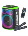 Coolsound Blast Altavoz Karaoke - 8" - 60W RMS - Iluminacion RGB - Bluetooth-USB-Tarjeta TF y Auxiliar - 2 Microfonos