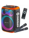 Coolsound Blast Altavoz Karaoke - 8" - 60W RMS - Iluminacion RGB - Bluetooth-USB-Tarjeta TF y Auxiliar - 2 Microfonos