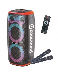 Coolsound Blast Pump Altavoz Karaoke - 2x 6.5" - 60W RMS - Iluminacion RGB - Bluetooth-USB-Tarjeta TF y Auxiliar - 2