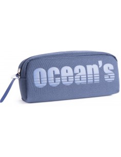 Oceans Wave California Estuche de 1 Cremallera - Tirador Ergonomico - Color Azul