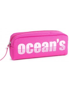 Oceans Wave California Estuche de 1 Cremallera - Tirador Ergonomico - Color Fucsia